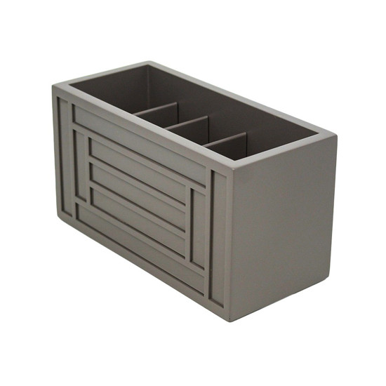 Imagem PORTA CONTROLE IANE EM MDF COM 5 DIVISÓRIAS SIERRA 20,5 X 9,5 X 11CM  - LIMOEIRO