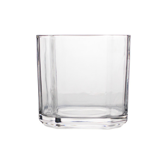 Imagem VASO DECORATIVO DE VIDRO TRANSPARENTE 12X12X12CM - GRILLO 54261