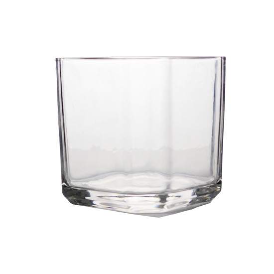 Imagem VASO DECORATIVO DE VIDRO TRANSPARENTE 12X12X12CM - GRILLO 54261