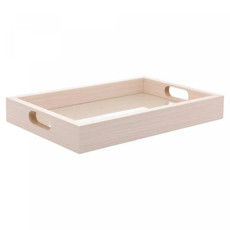 Imagem de BANDEJA RETANGULAR DE MDF COM FUNDO TRESSÊ 30CM X 4CM X 20CM - LYOR - Coliseu Presentes Ltda