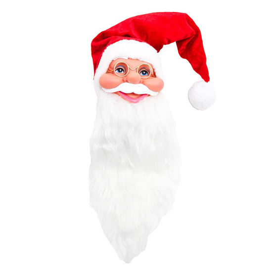 Imagem ENFEITE NATALINO PARA PENDURAR CABEÇA DE PAPAI NOEL 50CM - GRILLO 54826