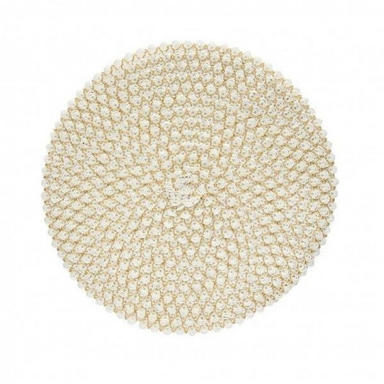 Imagem LUGAR AMERICANO CELEBRATE AVULSO BRANCO E DOURADO 38CM - COPA & CIA