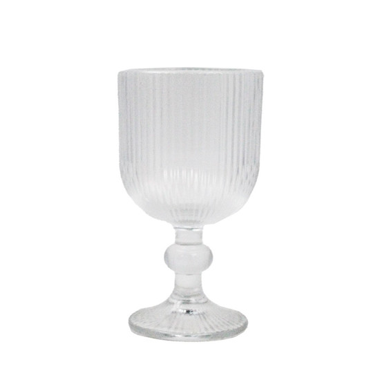 Imagem JOGO DE TAÇAS EM VIDRO GRACE TRANSPARENTE 240ML 6 UNIDADES DE 8X8X14CM - YANGZI