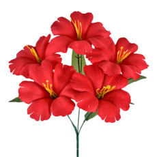 Imagem de BUQUÊ PAPOULA X5 VERMELHO 25X36CM - GRILLO 40913 - Grillo Ltda