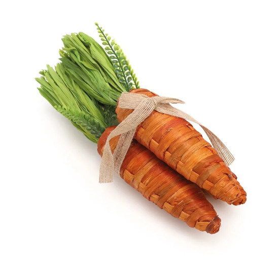 Imagem MAÇO COM 3 CENOURAS DECORATIVAS 11X11X30CM - CROMUS 