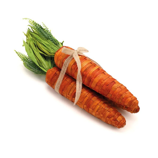 Imagem MAÇO COM 3 CENOURAS DECORATIVAS 14X14X45CM - CROMUS 