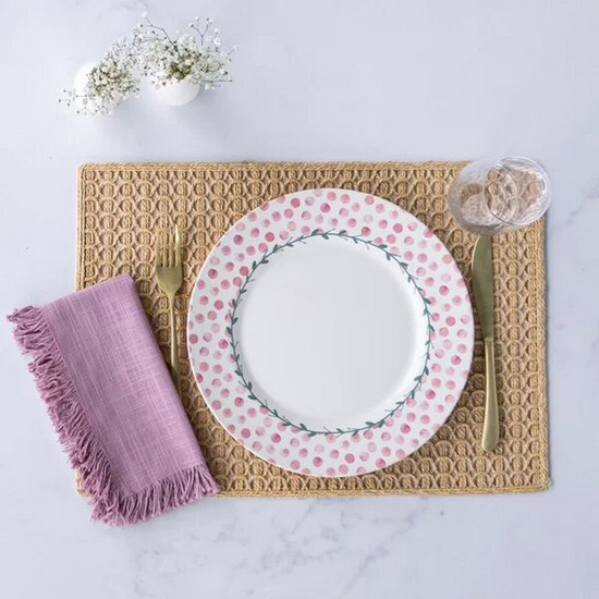 Imagem PRATO RASO COPA E CIA AQUARELLE EM CERÂMICA MEMÓRIAS DE PÁSCOA POÁ ROSA