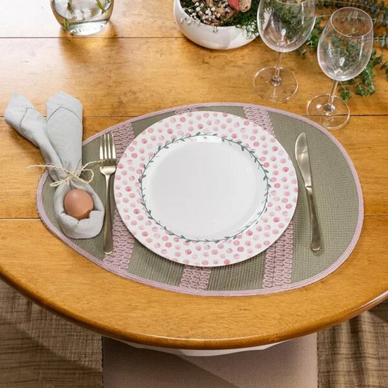 Imagem PRATO RASO COPA E CIA AQUARELLE EM CERÂMICA MEMÓRIAS DE PÁSCOA POÁ ROSA