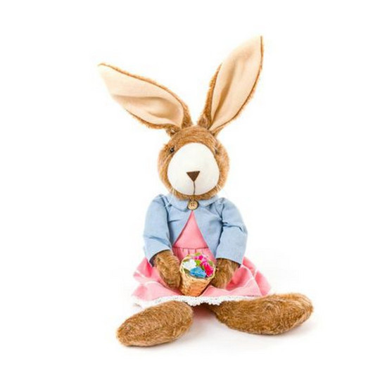 Imagem COELHA DECORATIVA SENTADA SEGURANDO CENOURA 60CM - TOK DA CASA 