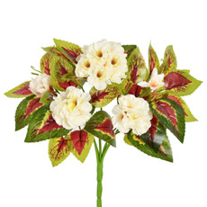 Imagem de BUQUÊ GERANIO X5 CREME 22X28CM GRILLO 53455 - Grillo Ltda
