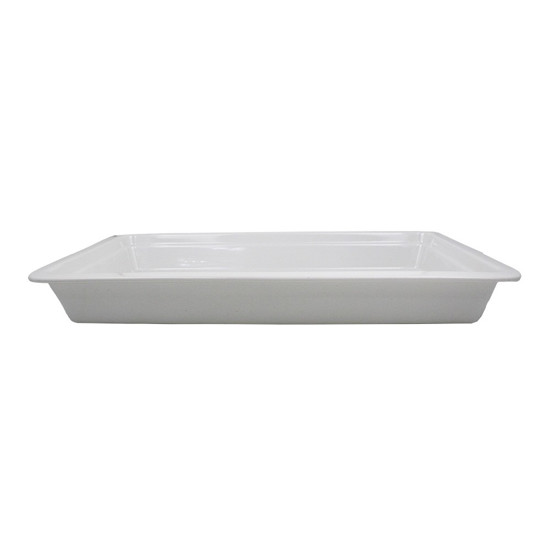 Imagem TRAVESSA PARA SERVIR DE CERÂMICA COR BRANCO 52,5X32X6,5CM - GRILLO 55063