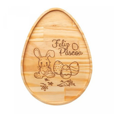 Imagem de PETISQUEIRA DE MADEIRA PINUS NEW EASTER 30CM X 22CM X 1,5CM - WOODART - Rojemac Impotacao E Exportacao Ltda