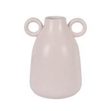 Imagem de VASO DECORATIVA MINIMALISTA EM CERÂMICA COR OFF WHITE 10X12X15CM - GRILLO 55919 - Grillo Ltda