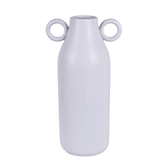 Imagem VASO DECORATIVO MINIMALISTA EM CERÂMICA COR AZUL 27X10X14CM - GRILLO 55917