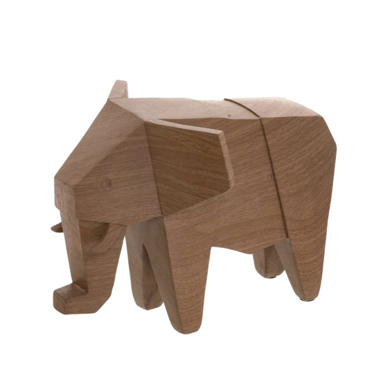 Imagem ELEFANTE DECORATIVO DE RESINA COR MARROM 24X15X18CM - MABRUK 