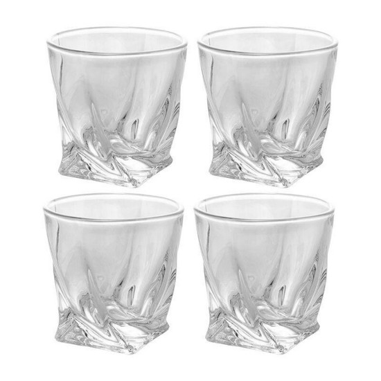 Imagem CONJUNTO DE 6 COPOS PARA WHISKY DE CRISTAL TORTILETE 310ML - WOLFF 