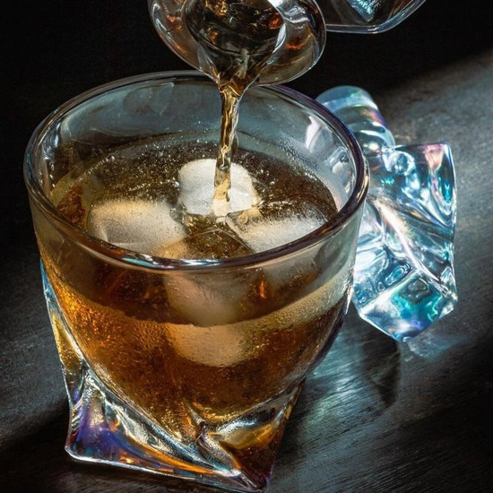 Imagem CONJUNTO DE 6 COPOS PARA WHISKY DE CRISTAL TORTILETE 310ML - WOLFF 