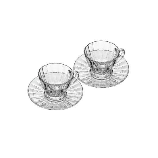 Imagem CONJUNTO DE XICARAS PARA CHÁ EM CRISTAL 2 PEÇAS 180ML