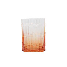 Imagem de COPO EM ACRÍLICO 414ML COM DETALHES EM BAMBU DEGRADE COR LARANJA 8X8X11,5CM - ENTRE CASA - Inverno Verao Comercio De Modas E Decoracao Eireli