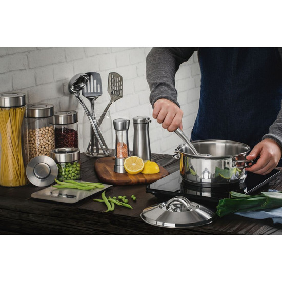 Imagem POTE DE VIDRO TRAMONTINA PUREZZA COM TAMPA DE AÇO INOX 10 CM 1,4 L