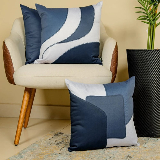 Imagem ALMOFADA DURAND DECORATIVA 149 LISA AZUL 43 CM X 43 CM COR AZUL 