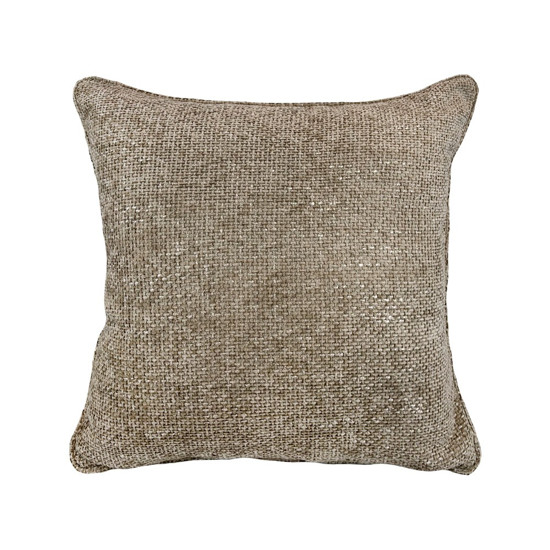 Imagem ALMOFADA DECORATIVA CHENILLE AUSTRIA COR BEGE 55X55CM - DECORTEXTIL