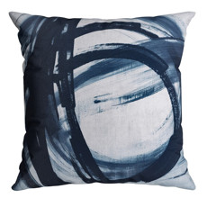 Imagem de ALMOFADA VELVETEEN DECORATIVA 800 43 CM X 43 CM COR AZUL E BRANCO  - Belchior Cortinas E Acessorios Eireli