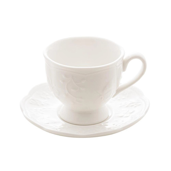 Imagem XÍCARA DE CAFÉ LYOR BUTTERFLY FLOWER DE PORCELANA 100ML