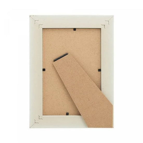 Imagem PORTA-RETRATO DE MDF TEXTURIZADO 15CM X 20CM COR BEGE E DOURADO 