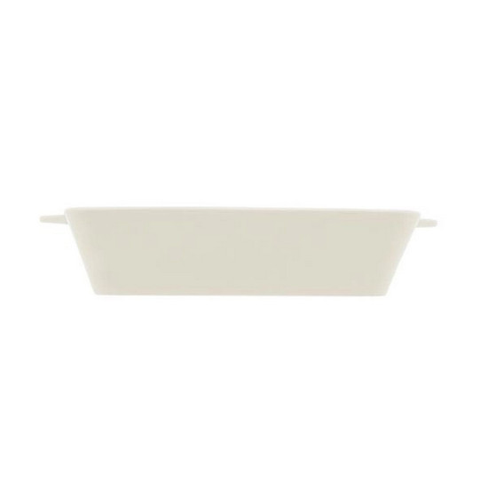 Imagem REFRATÁRIO DE PORCELANA BRANCA COM ALÇA BASIC COR BRANCO 23,5X14,5X5CM 