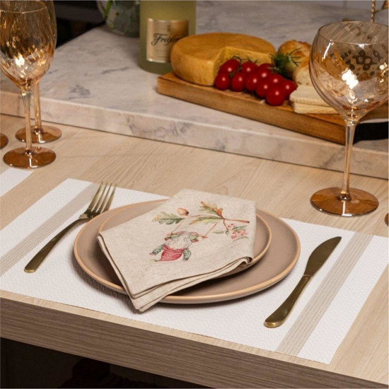 Imagem JOGO AMERICANO LOOM 35CM X 48CM AVULSO CELEBRE BRANCO