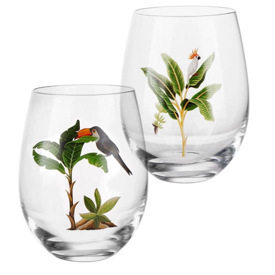 Imagem JOGO DE 2 COPOS EM VIDRO 550ML A12CM SORTIDO