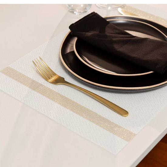 Imagem JOGO AMERICANO LOOM 35CM X 48CM AVULSO CELEBRE BRANCO