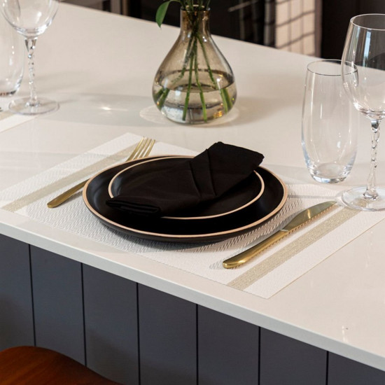Imagem JOGO AMERICANO LOOM 35CM X 48CM AVULSO CELEBRE BRANCO