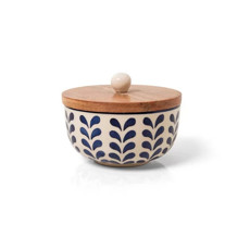 Imagem de POTE DECORATIVO COPA E CIA VERSAILLES ÍRIS EM CERÂMICA ARTESANAL 10 X 12 CM - Copa Industrial Ltda