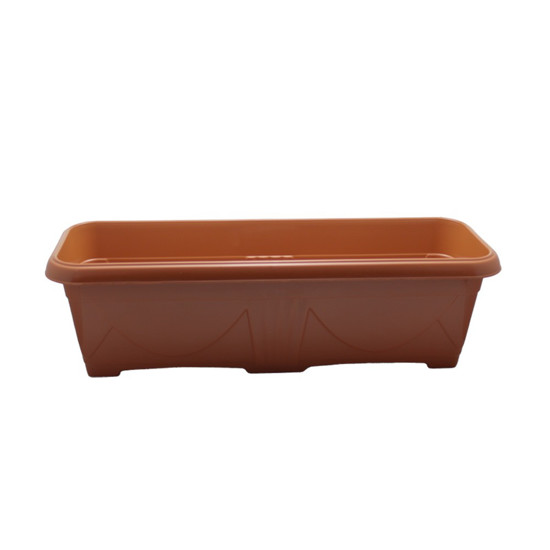Imagem FLOREIRA Nº3 COR TERRACOTA DE RESINA DE POLIPROPILENO 60X20CM  