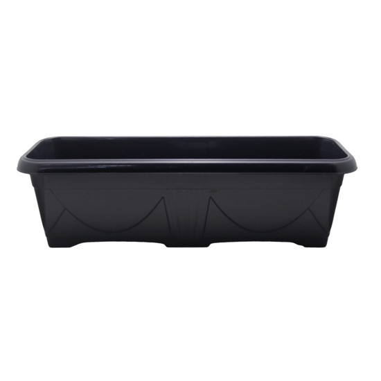 Imagem FLOREIRA Nº3 COR PRETO DE RESINA DE POLIPROPILENO 60X20CM  