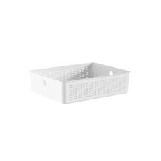 Imagem de CESTO 8,2 LITROS FLOW COR BRANCO 34X27X9CM  - Martiplast Industria E Comercio De Plast