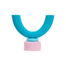 Imagem de CASTIÇAL DUPLO MIX COR AZUL 18X19CM  - Cian Comercio De Produtos Decorativos E Aromaticos Ltda 