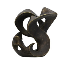 Imagem de PEÇA DECORATIVA EM RESINA COR BRONZE 39X24X36CM  - Cross Comercial Ltda