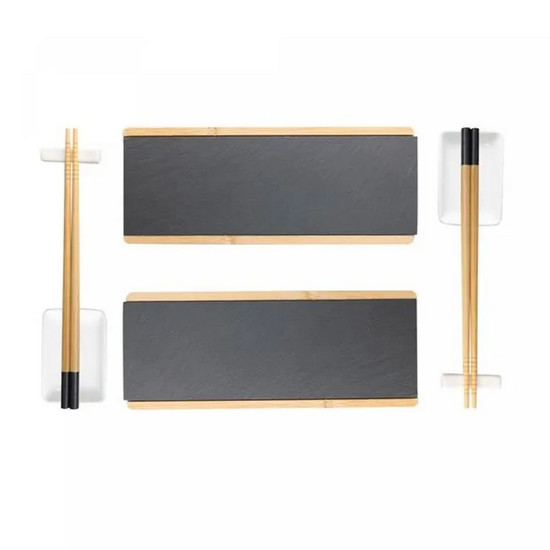 Imagem CONJUNTO AKITA 8 PEÇAS EM BAMBÚ PARA SUSHI - WOLFF