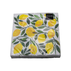 Imagem de JOGO DE GUARDANAPO ESTAMPADO TRACEYA CITRONELLA 20 UNIDADES DE PAPEL 33X33CM  - Tulip Gallery Comercio Imp E Exp De Guardanapos 