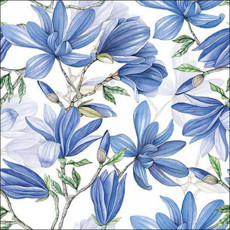 Imagem de JOGO DE GUARDANAPO ESTAMPADO MAGNOLIA ACUMINATA BRANCA FSC MIX 20 UNIDADES EM PAPEL 33X33CM - Tulip Gallery Comercio Imp E Exp De Guardanapos 