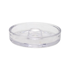 Imagem de CASTIÇAL NATALINO EM VIDRO TRANSPARENTE 13X13X3CM  - Cromus Embalagens Ind. E Com. Ltda