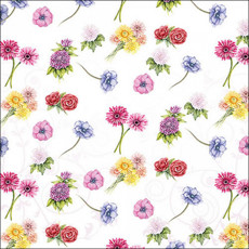 Imagem de JOGO DE GUARDANAPO ESTAMPADO FLOWER FESTIVAL FSC MIX 20 UNIDADES DE PAPEL 33X33CM  - Tulip Gallery Comercio Imp E Exp De Guardanapos 