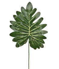 Imagem de HASTE DECORATIVA DE FOLHA DE PHILO VERDE EM PLÁSTICO MOLDÁVEL 47X20 CM - GRILLO - Grillo Ltda