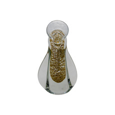 Imagem de IMAGEM DECORATIVO EM VIDRO COR TRANSPARENTE COM DOURADO 10X6,5X20CM - Mabruk Importacao E Comercio Eireli