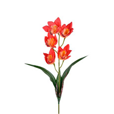 Imagem de HASTE ORQUIDEA X5 COM RAIZ VERMELHO 14X58CM GRILLO 46409 - Grillo Ltda