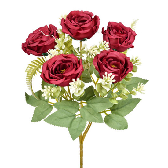 Imagem BUQUÊ ROSA X5 VERMELHO 5X31CM GRILLO 54611