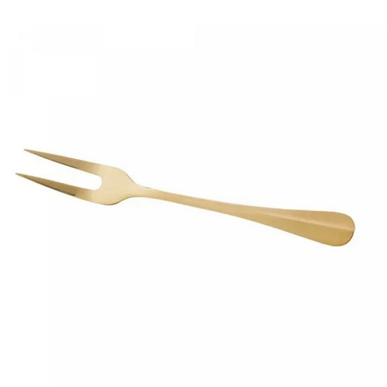 Imagem GARFO EM AÇO INOX PARA ASSADO POSITANO DOURADO 28CM